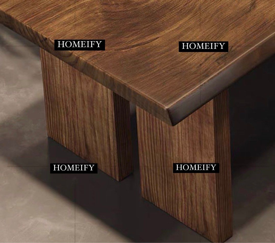 BOYCE Rustic Ash Wood Dining Table