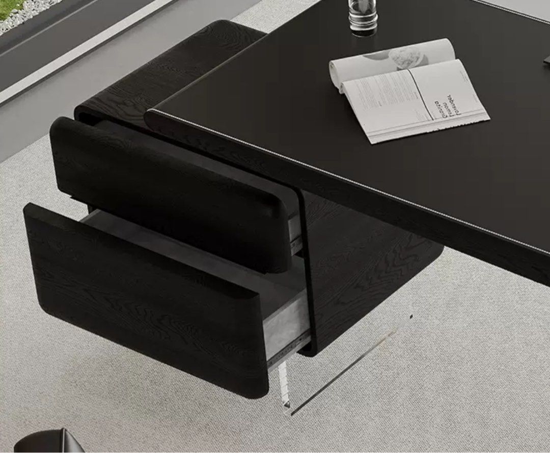 FRANZ Modern Saddle Leather Study Table
