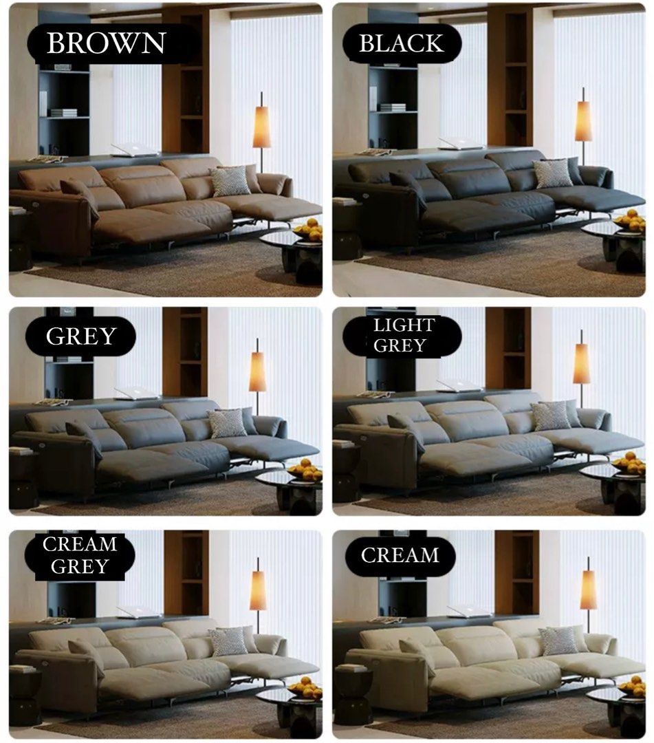 LOMARA Modern Recliner Leather Sofa