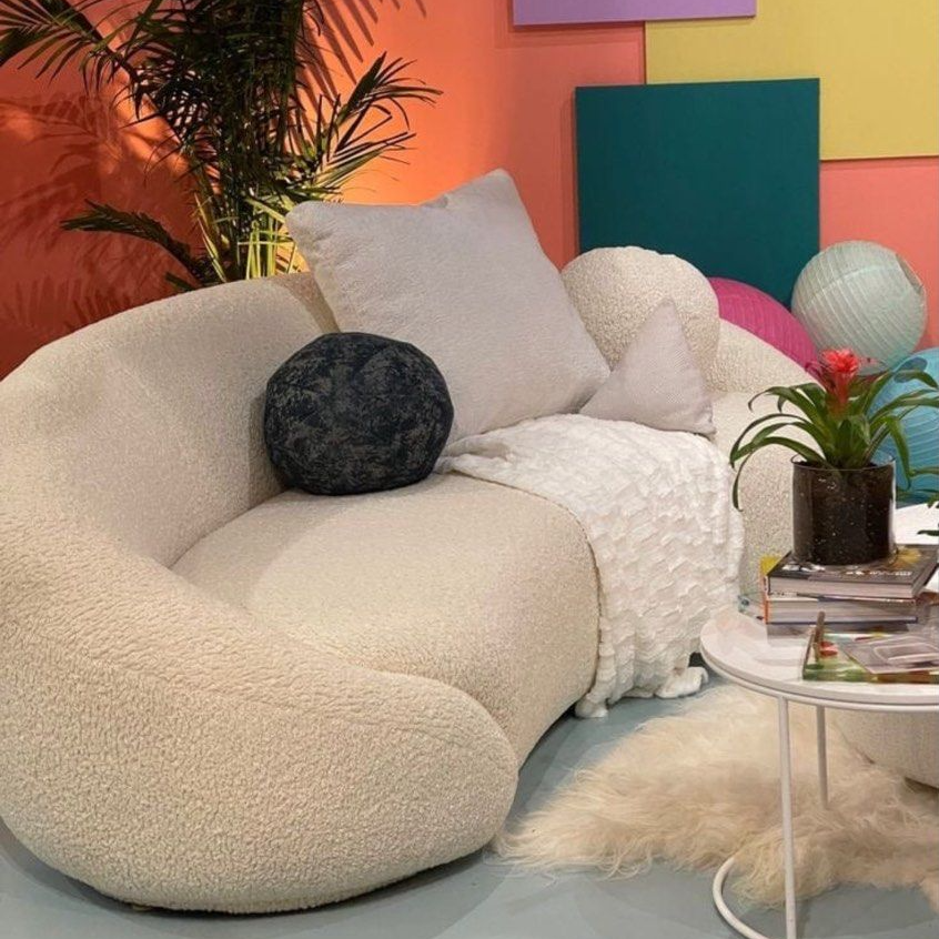 ALISEN Boucle Curve Sofa