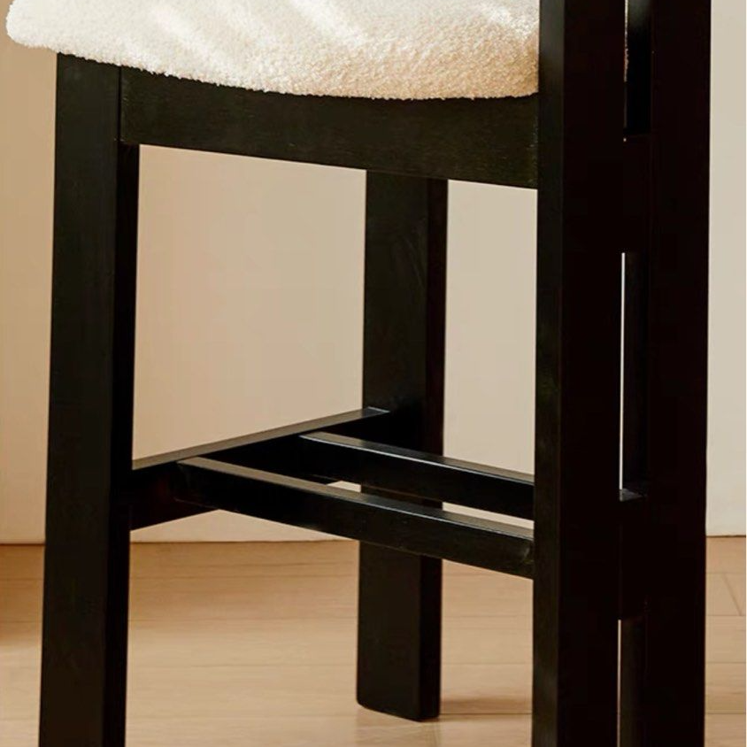 GALWAY Modern Solid Wood Boucle Bar Stool