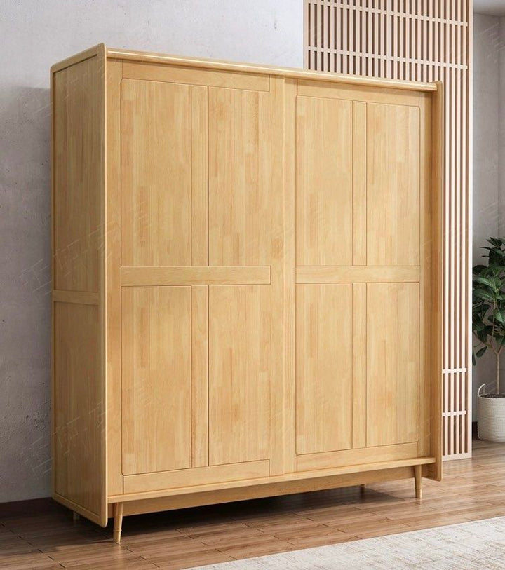 TERTULLIAN Japandi Solid Wood Wardrobe