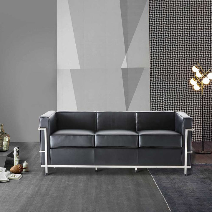 SAVRELLI Contemporary Leather Sofa