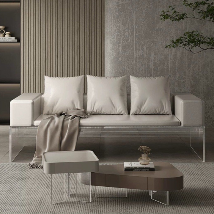 DRUVI Modern Leather Sofa