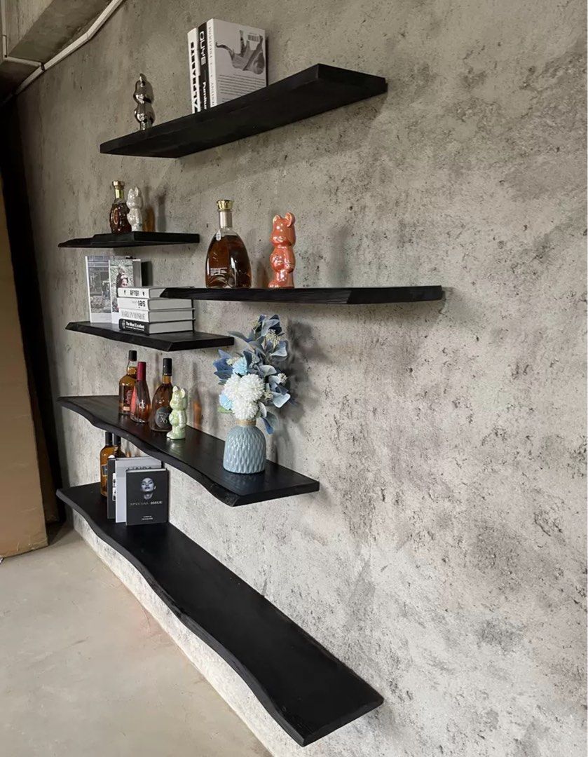 LYNDI Solid Wood Floating Shelf