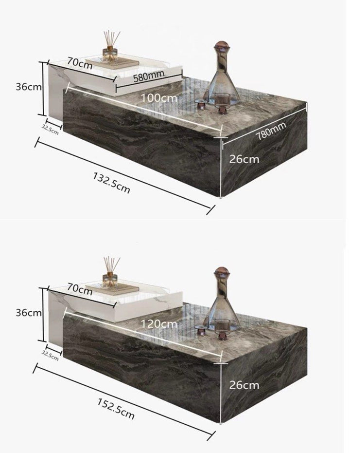 BASSETT Modern Marble Coffee Table