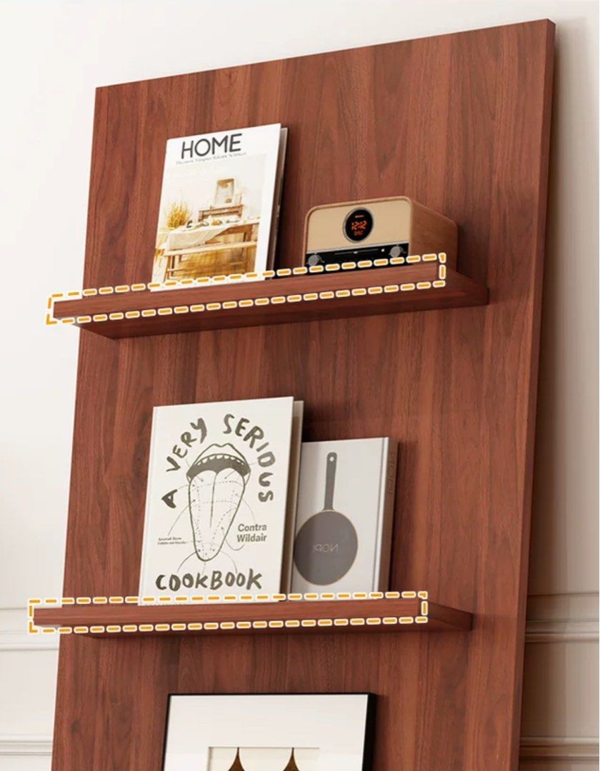 TRIZIAN Rustic Walnut Shelf