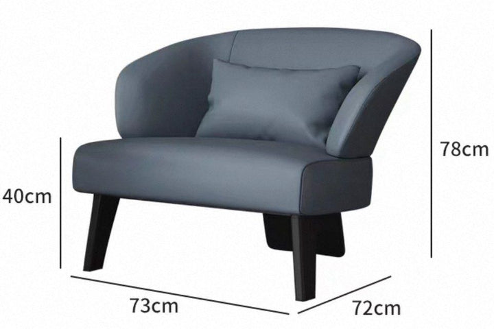 LYRO Modern Leather Lounge Chair