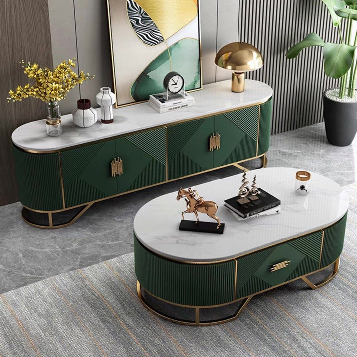 KAZIA Modern Sintered Stone TV Console
