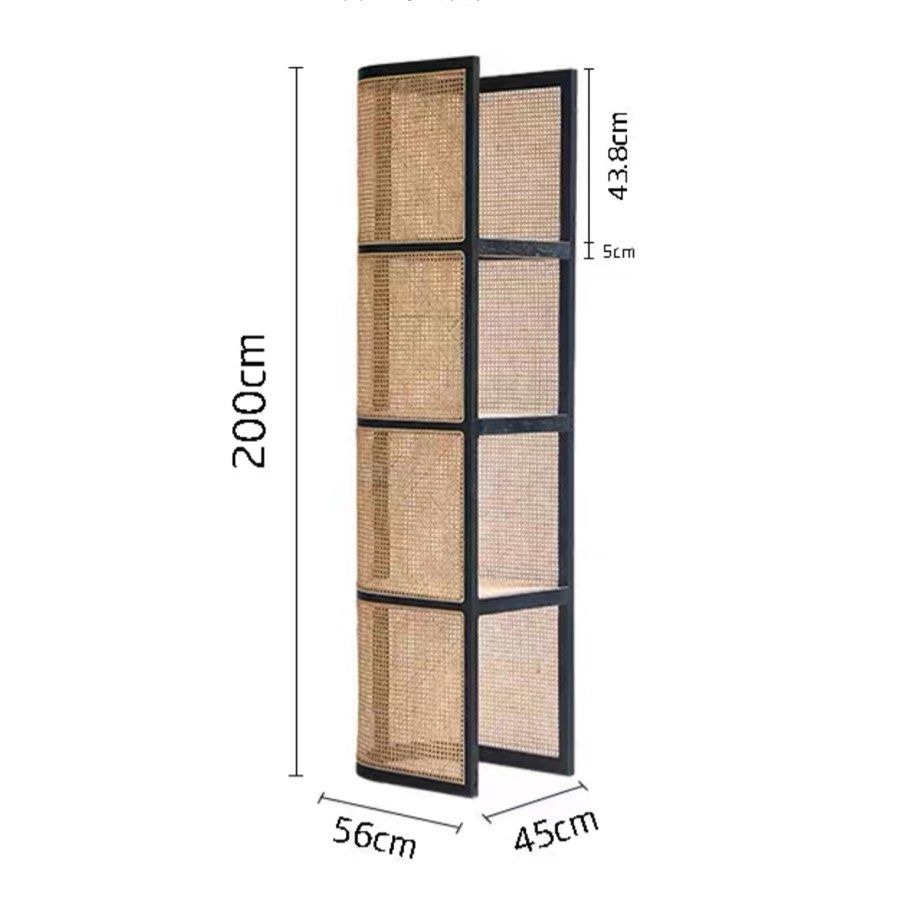 MARCELOS Japandi Rattan Display Stand