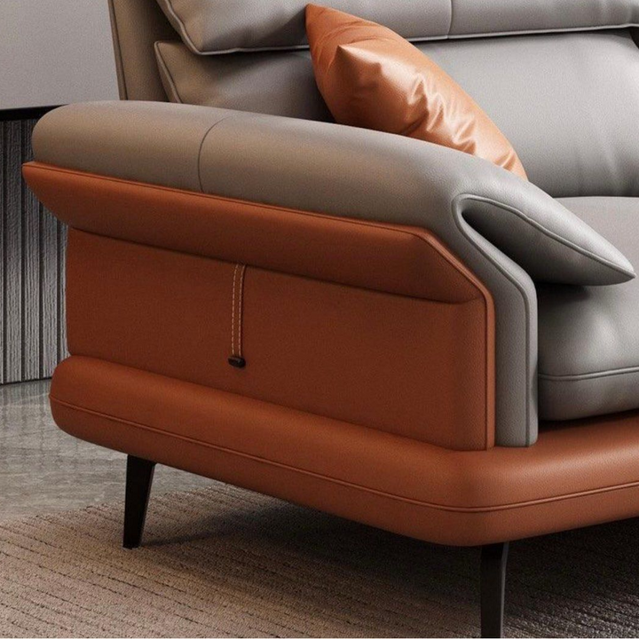 AFIONE Modern Genuine Leather Sofa