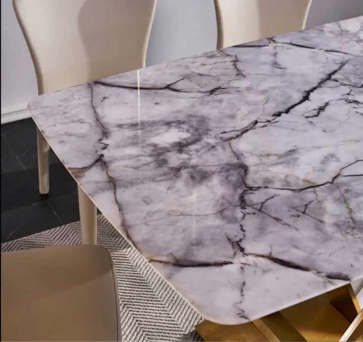HUDSON Natural Marble Dining Table