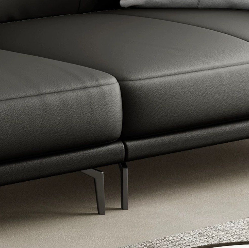 JUSTINE Modern Genuine Leather Sofa