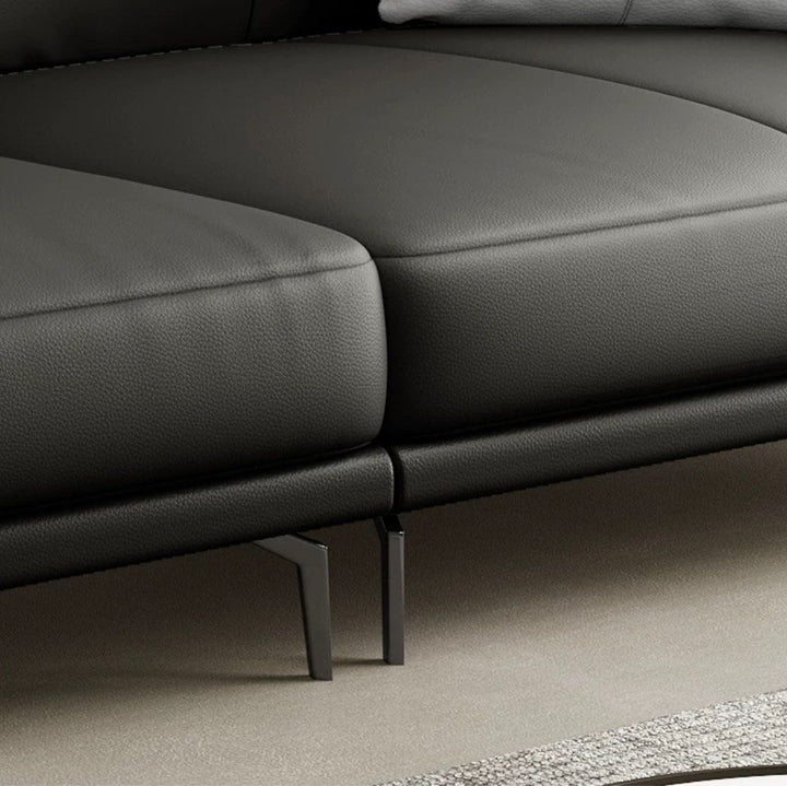JUSTINE Modern Genuine Leather Sofa