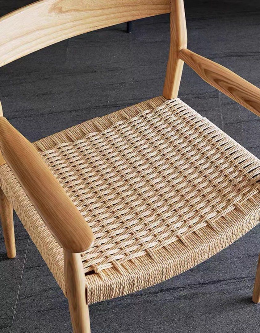 TIERRA Japandi Rope Woven Dining Chair