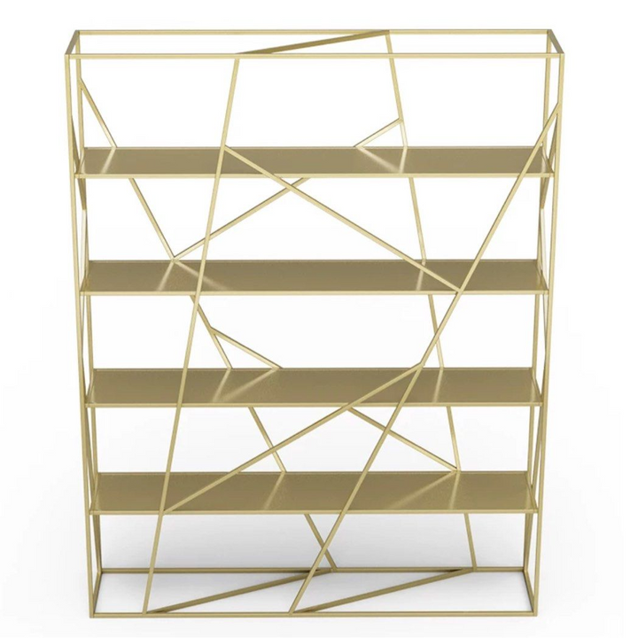APOLONIO Modern Abstract Wireframe Bookshelf