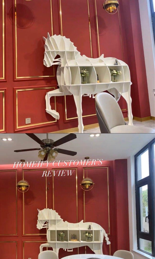LUMIÈRE Modern Horse Shelf