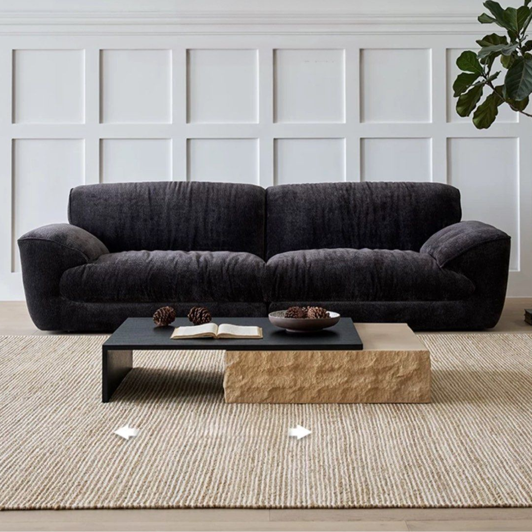 BLAKE Modern Travertine Coffee Table