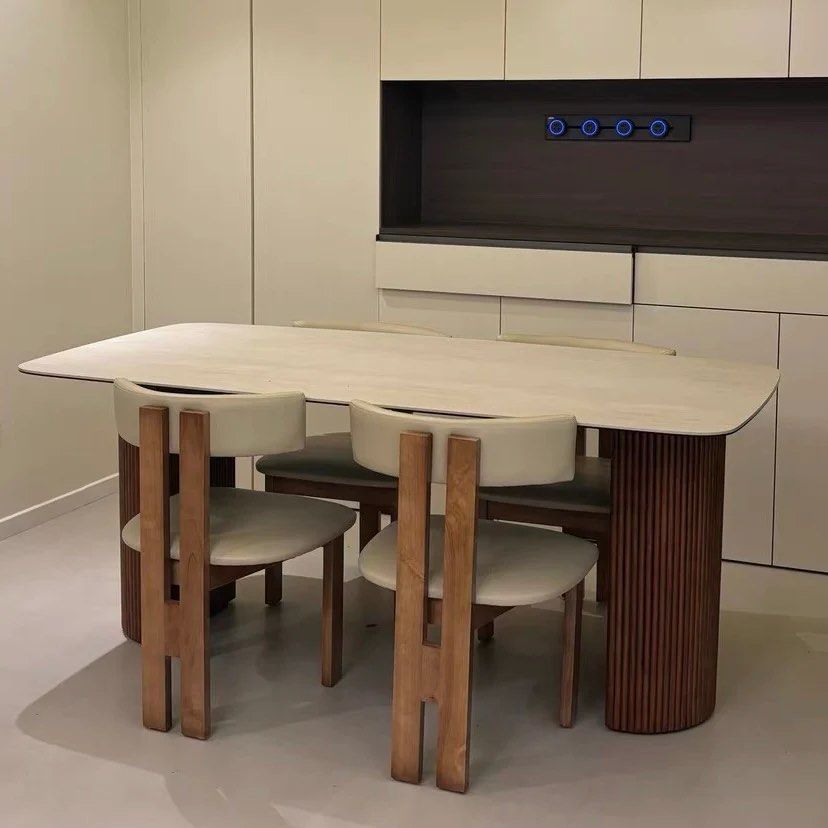 LORO Modern Travertine Dining Table