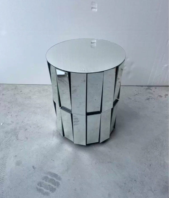VERNON Modern Mirrored Bedside Table