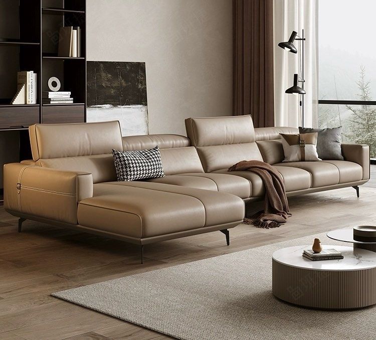 KAYL Modern Leather Sectional Sofa