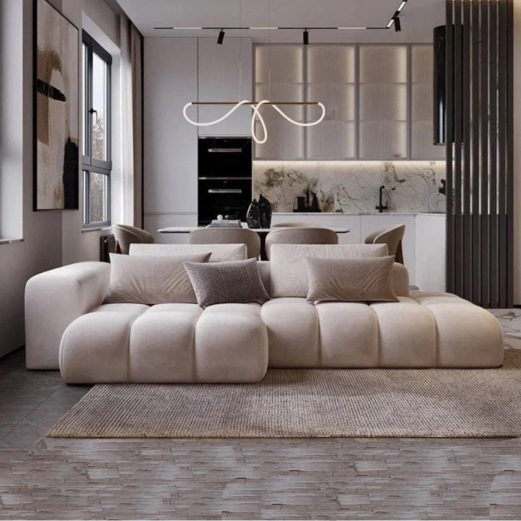 ATON Modern Scratch Resistant Side Chaise Sofa