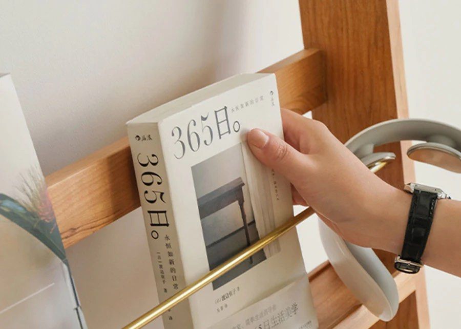 AVINGTON Solid Wood Magazine Rack