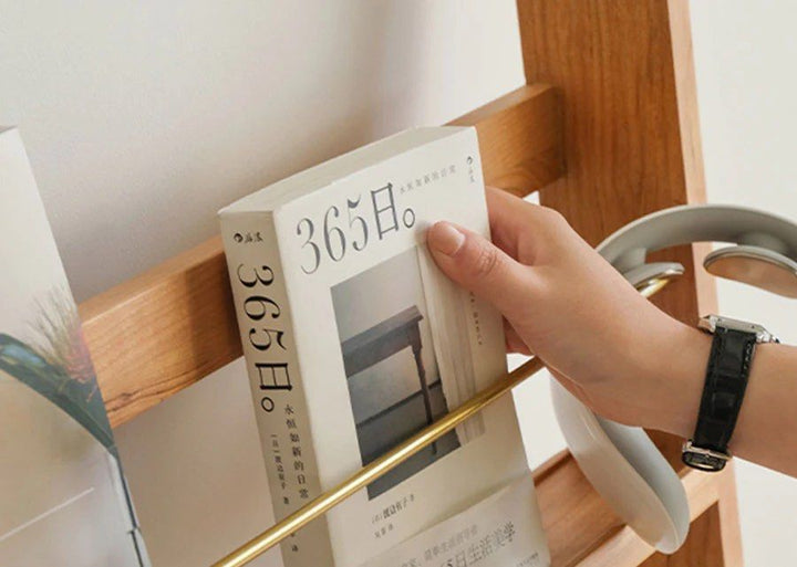 AVINGTON Solid Wood Magazine Rack