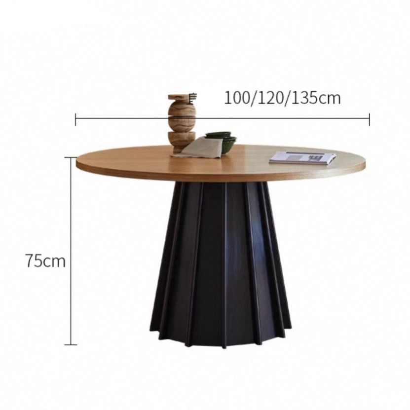 VIENNA Modern Solid Wood Round Dining Table