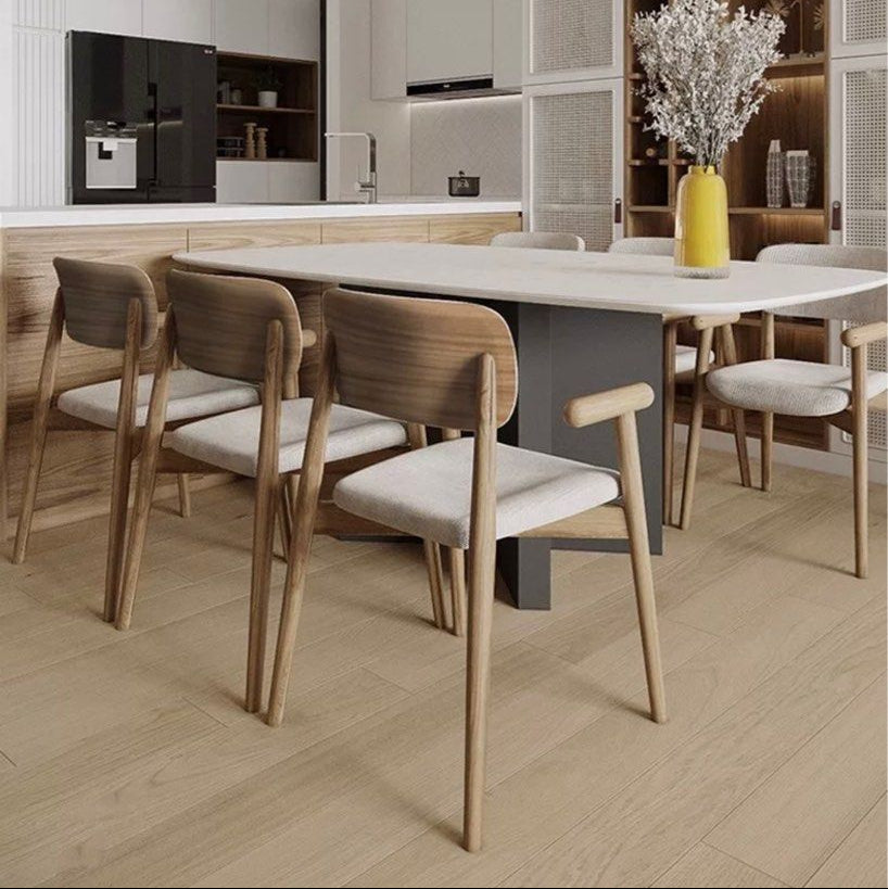 TAGE Modern Leather Dining Armchair