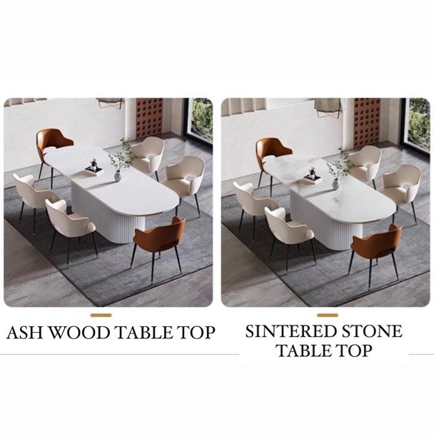 VAUGHN Modern Oval Dining Table