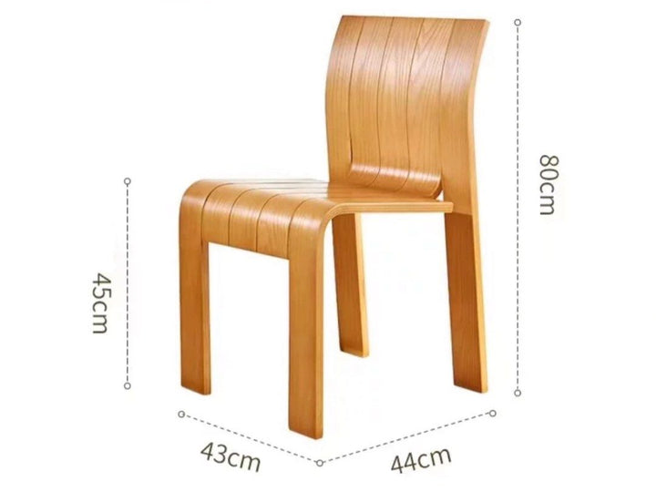 LANDON Japandi Solid Wood Dining Chair