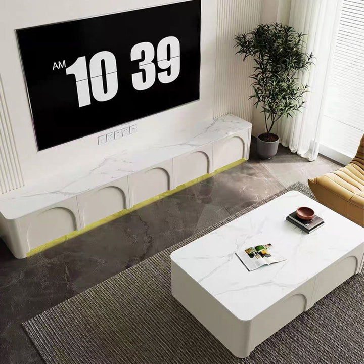 GEROM Japandi LED TV Console