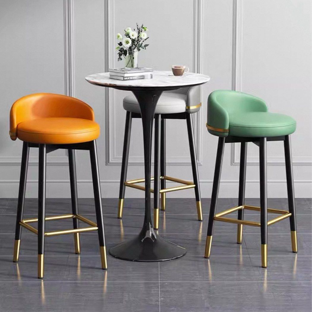 MEFUS Modern Leather Bar Stool