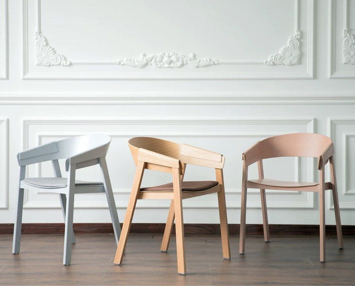 LAGO Modern Oak Wood Dining Chair
