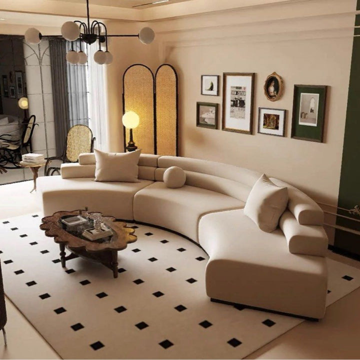 COSCA Scratch Resistant Sectional Sofa