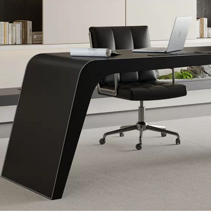 FRANZ Modern Saddle Leather Study Table