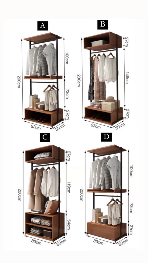 GALLUS Modern Open Concept Wardrobe