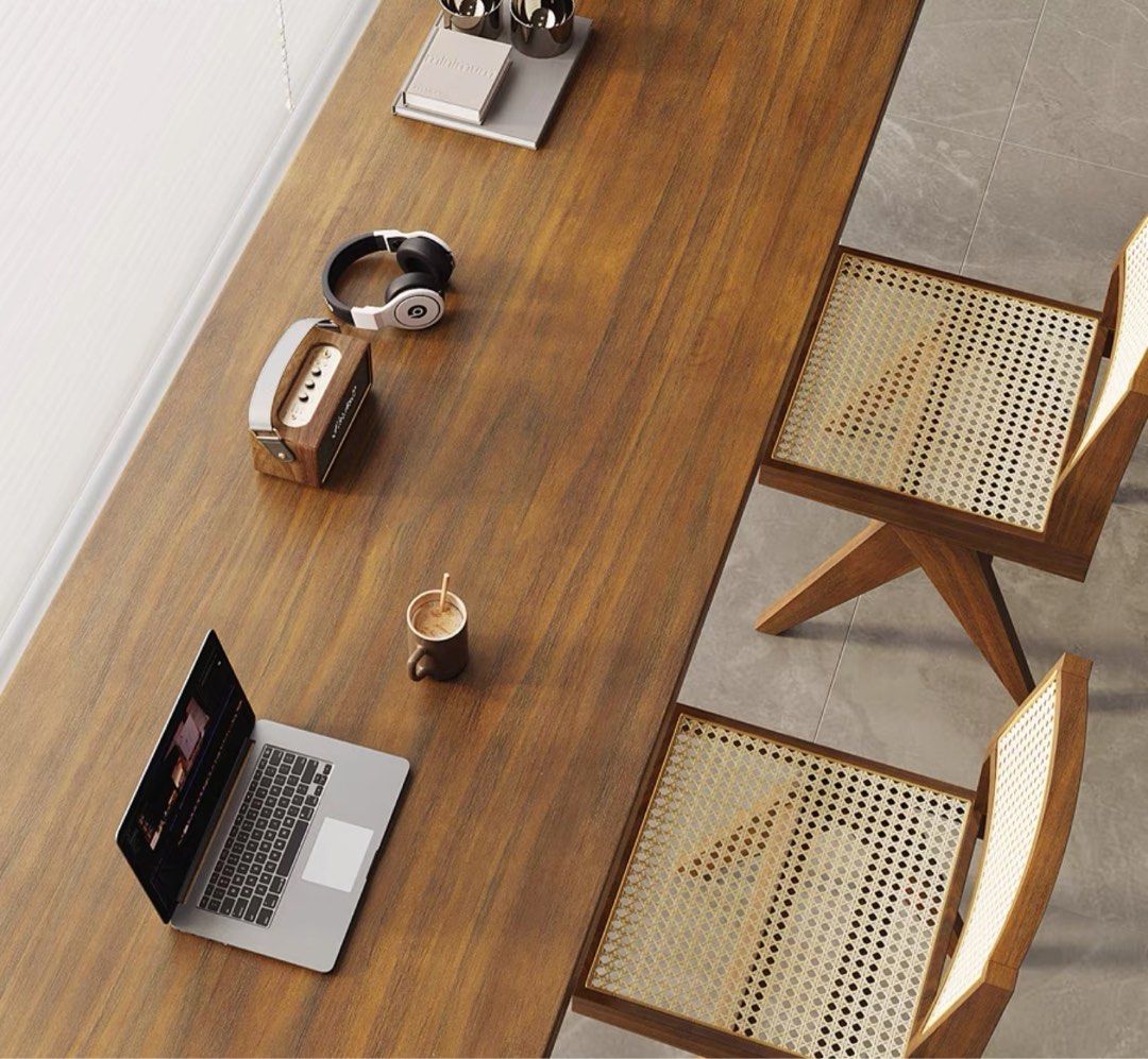 ATHANAS Modern Solid Wood With Acrylic Study Table