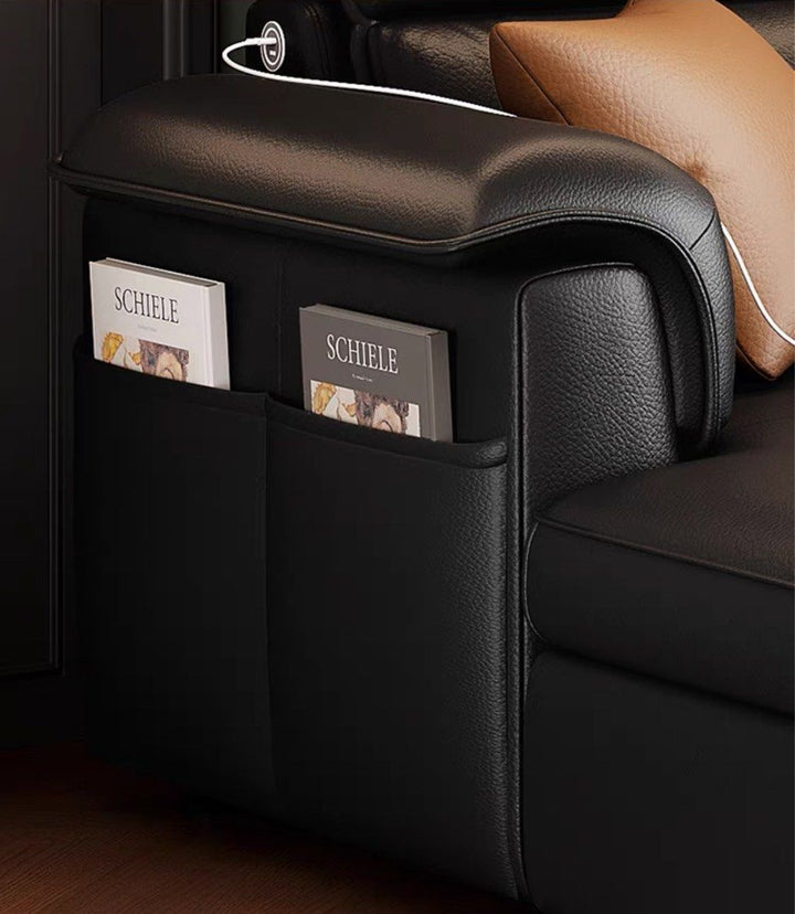 MONZA Scratch Proof Leather Sofa Bed With Storage