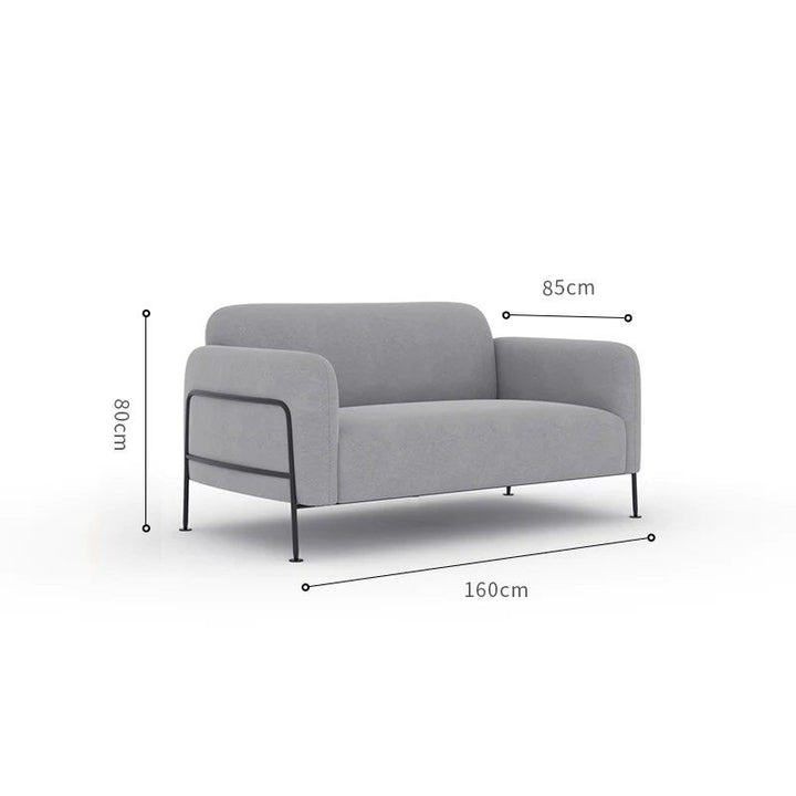 VANDELLIA Round Arm Sofa