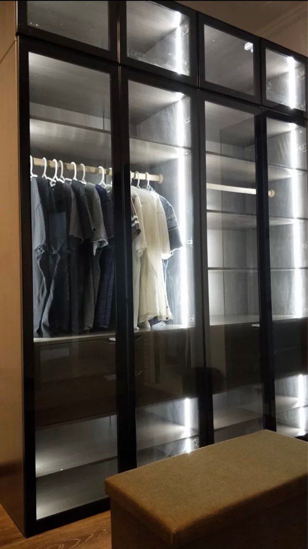 VIBIUS Modern Glass Wardrobe