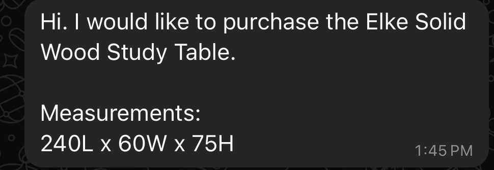 Custom Order Link