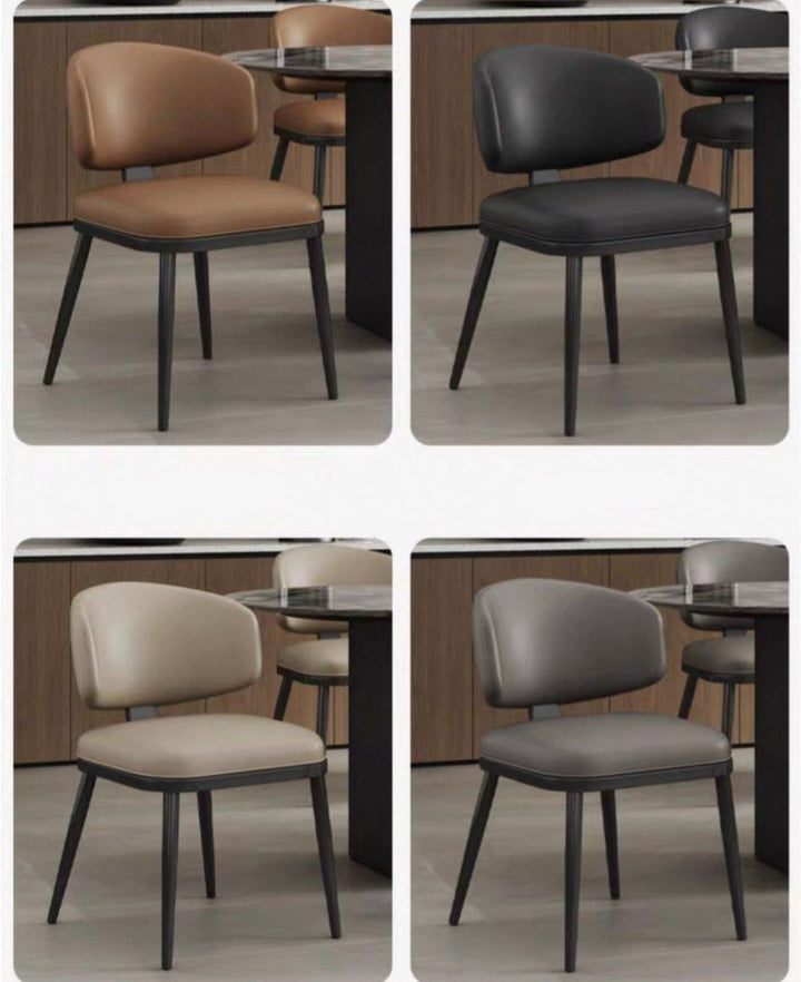 GEOS Modern Scratch Proof Leather Dining Chair