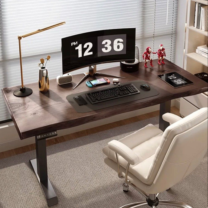 MELVIN Adjustable Solid Wood Office Table