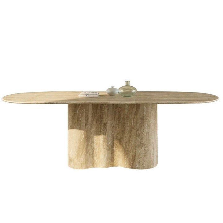 ROMAN Modern Travertine Dining Table