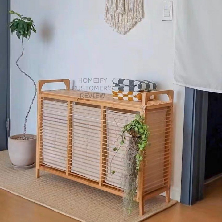 ALTAIR Modern Bamboo Storage Basket