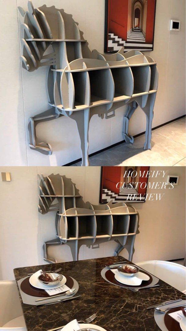 LUMIÈRE Modern Horse Shelf