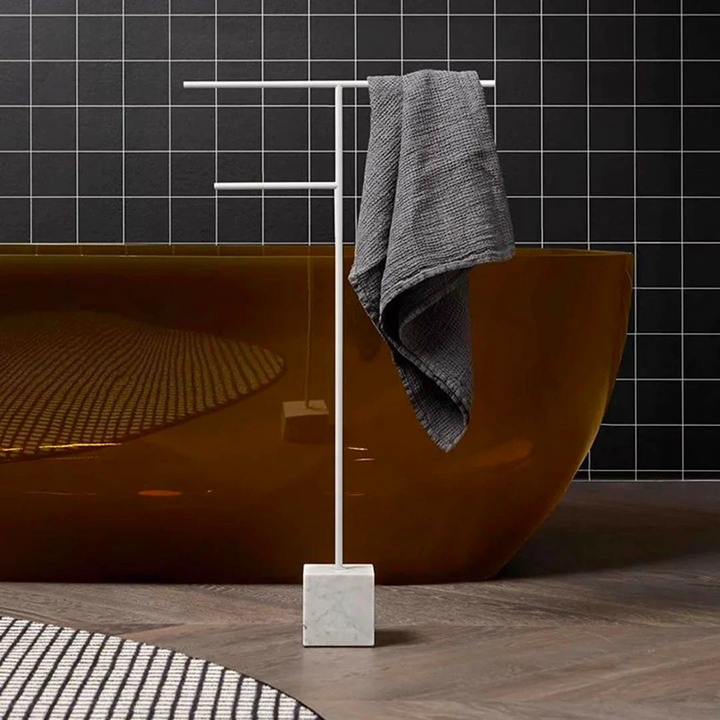 ISAQUEN Modern Marble Towel Rack