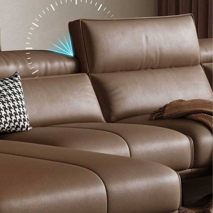 KAYL Modern Leather Sectional Sofa